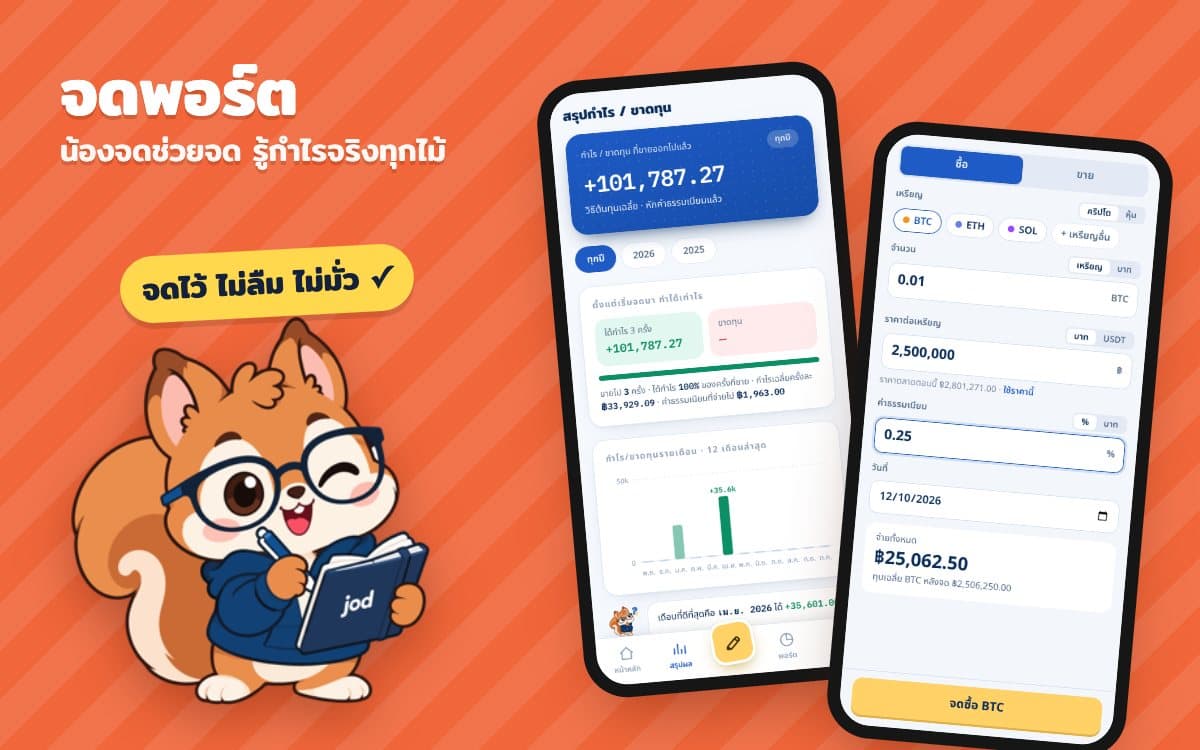 จดพอร์ต ตัวอย่างหน้าจอ 1