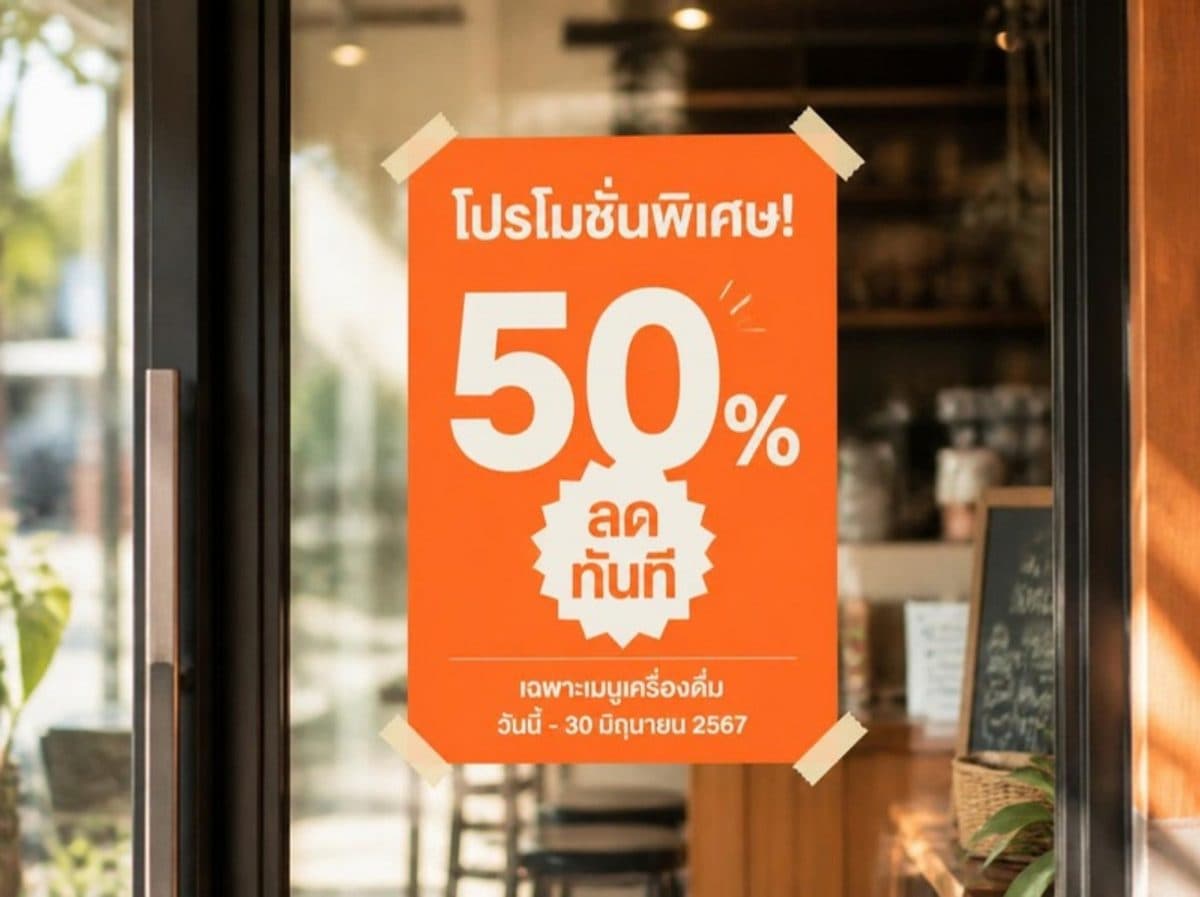 ป้ายโปรโมชัน